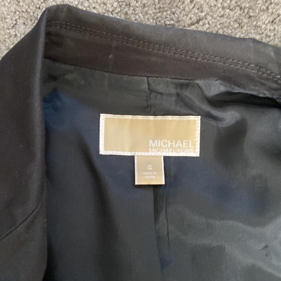 Michael Michael Kors Double breasted zip up cotton Blazer with Gold detailing - Picture 5 of 5